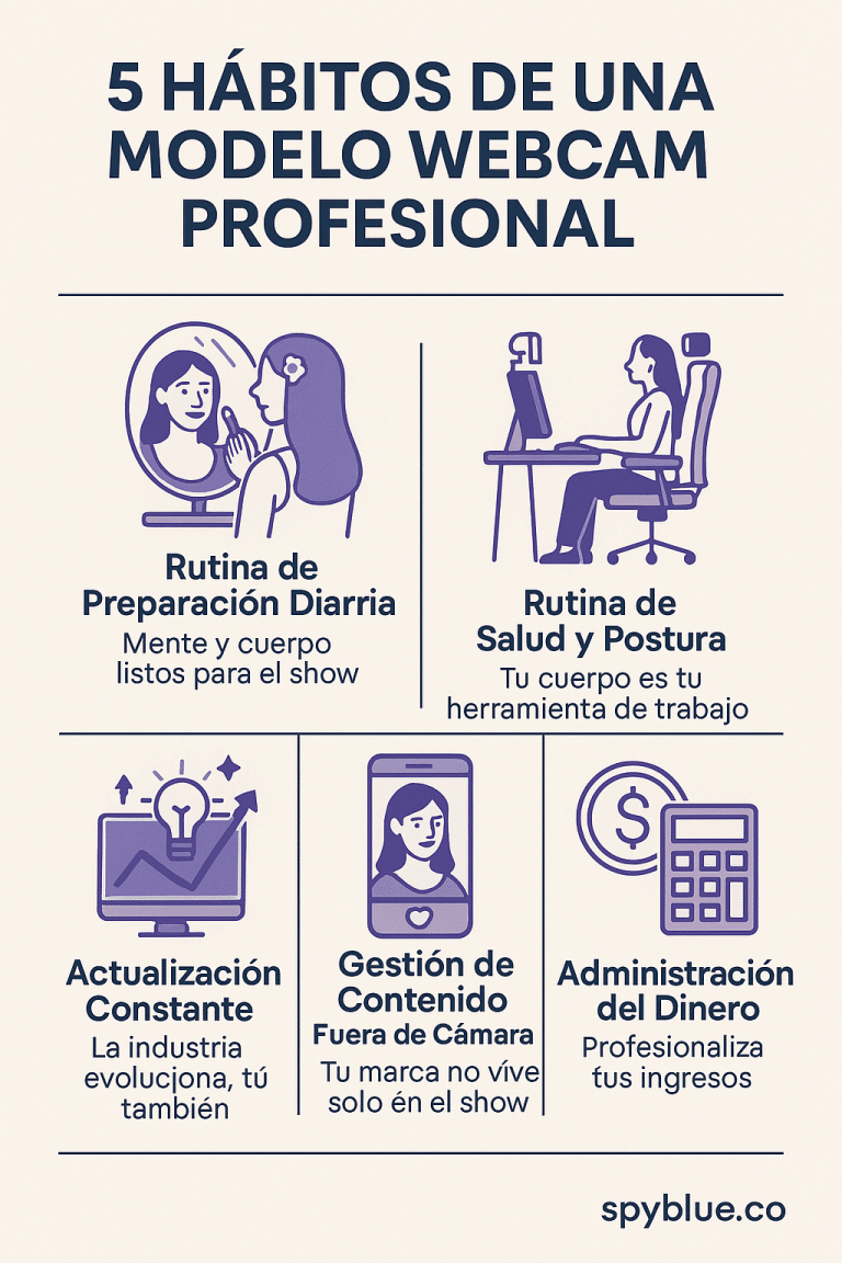 Habitos de una modelo webcam